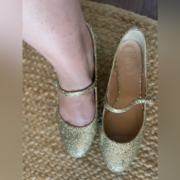 J. Crew Gold Glitter Mary Jane - Picture 4 of 5